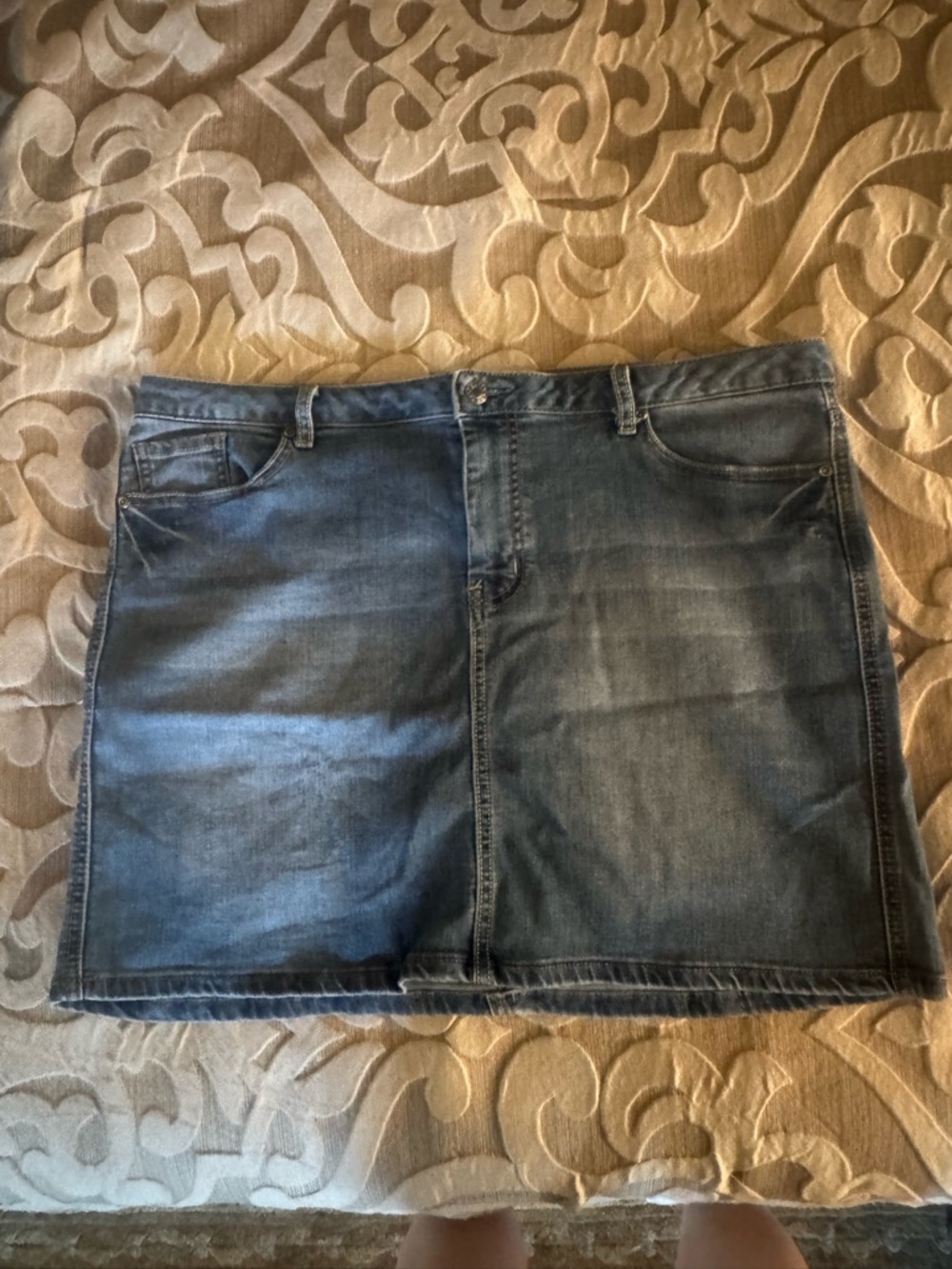 Le Tigre Blue Denim Mini Skirt